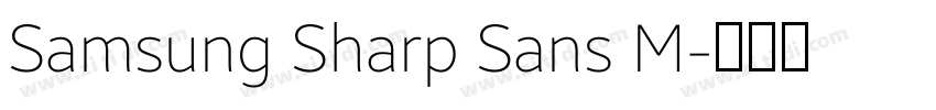 Samsung Sharp Sans M字体转换